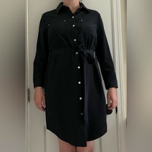 The Limited Navy Shirt Dress